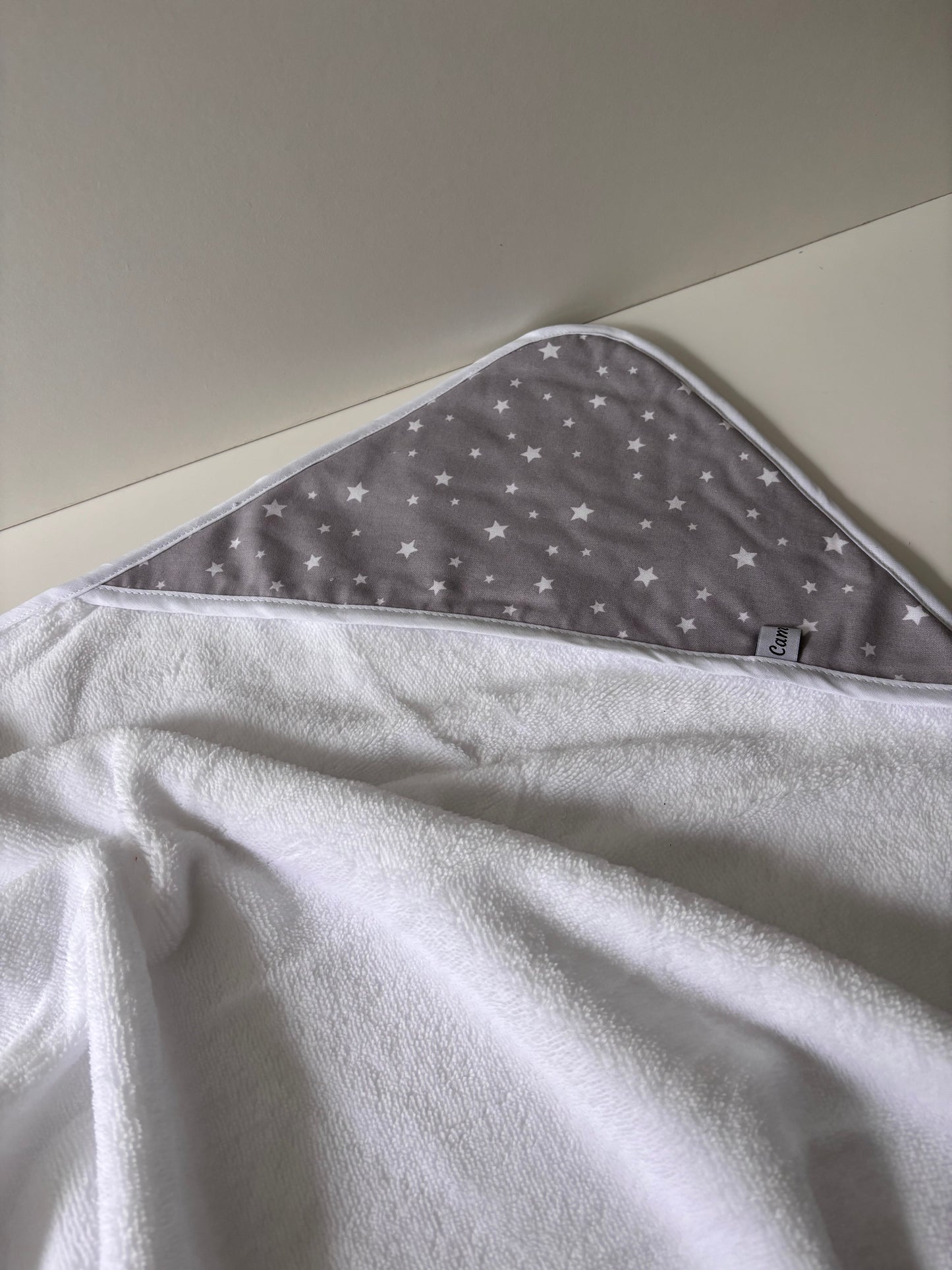 Cape de bain bébé 80x80 cm – Fait main en Bretagne