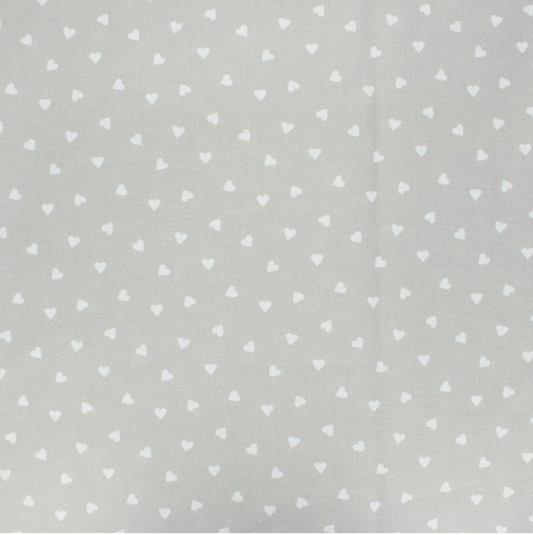 Coeurs fond gris