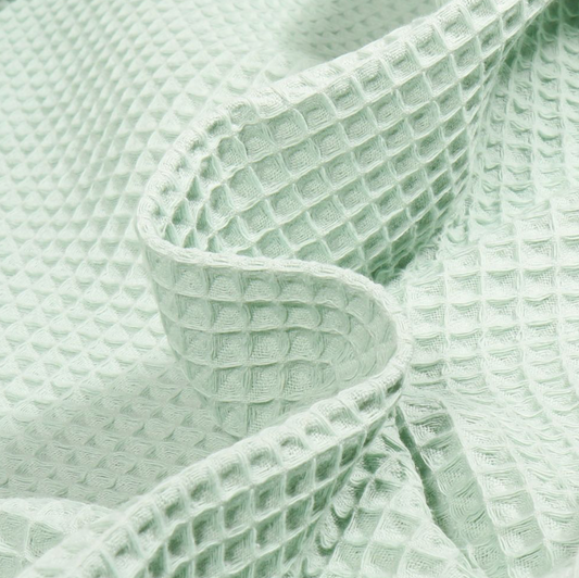 Nid d'abeille vert d'eau