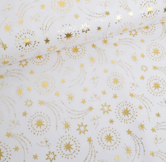 Étoiles filantes dorées