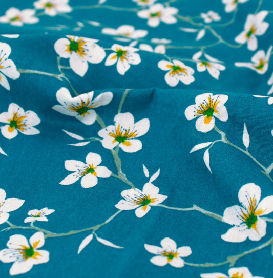 Fleur d'amandier bleu