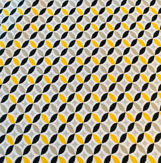 Géométrique noir et jaune