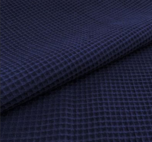 Nid d'abeille bleu marine