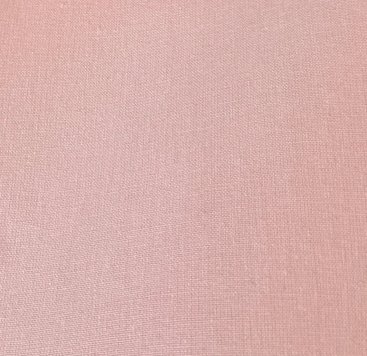 Coton enduit uni rose