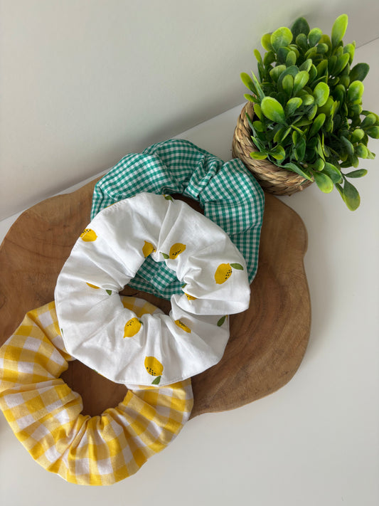 Trio élastiques cheveux thème été lumineux et coloré