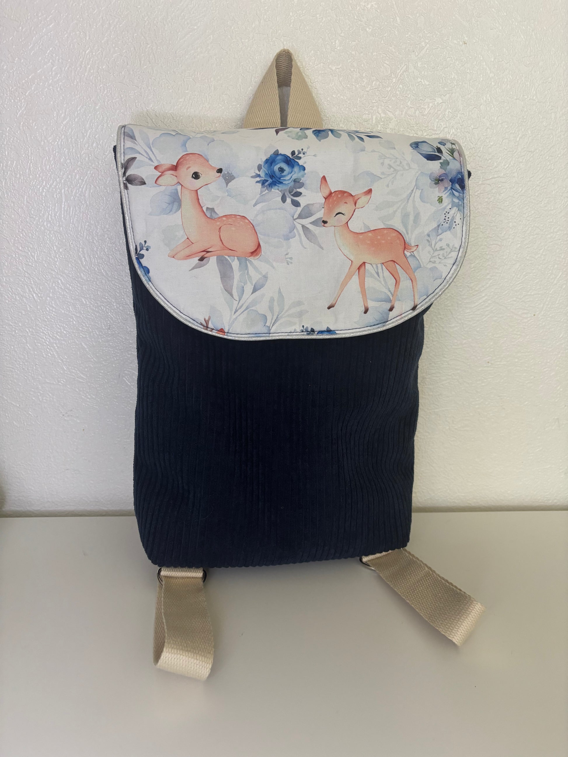 Sac à dos enfant personnalisé cousu main sur-mesure