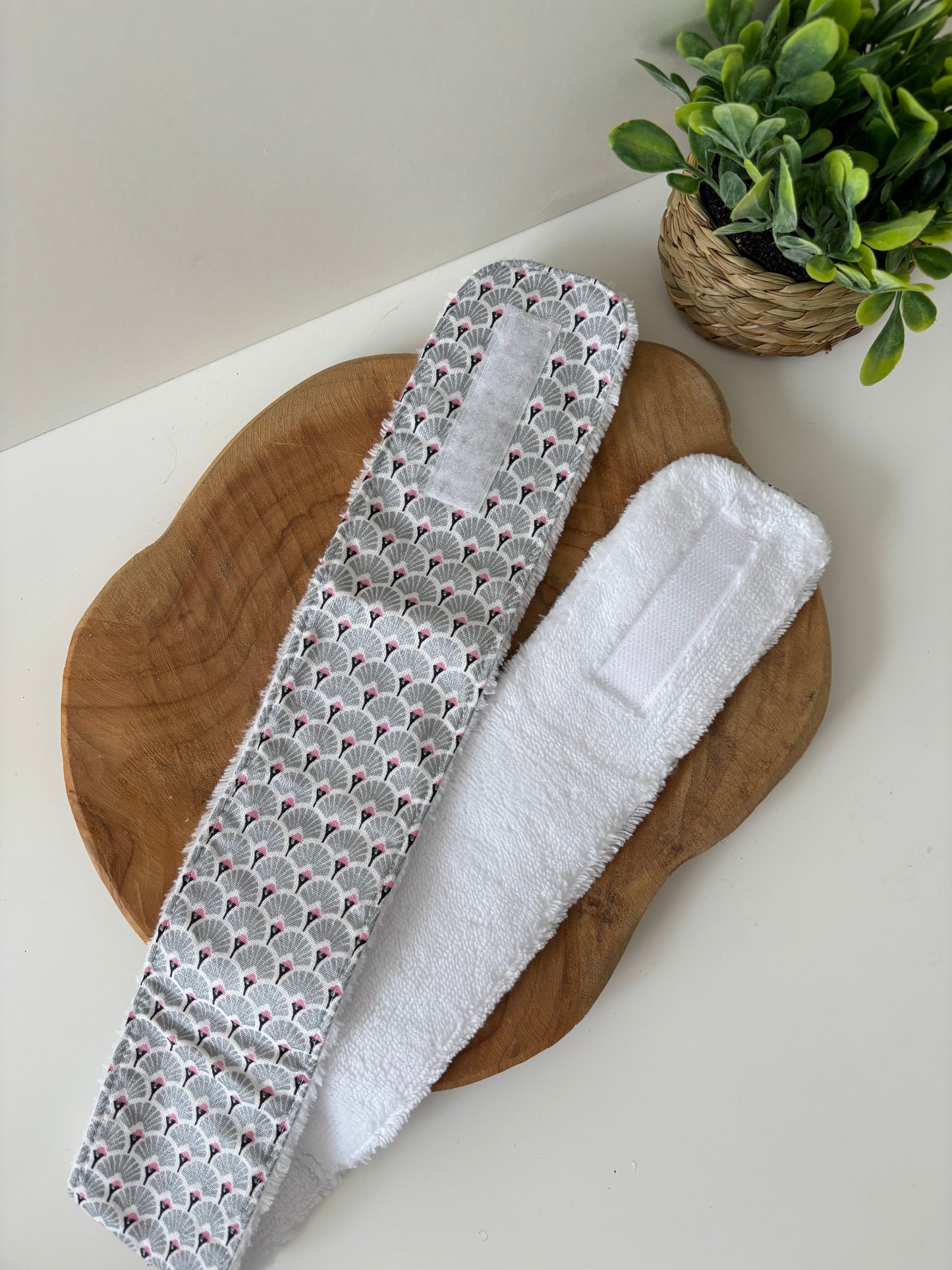 Bandeau de soins Cam’coud motif éventails gris