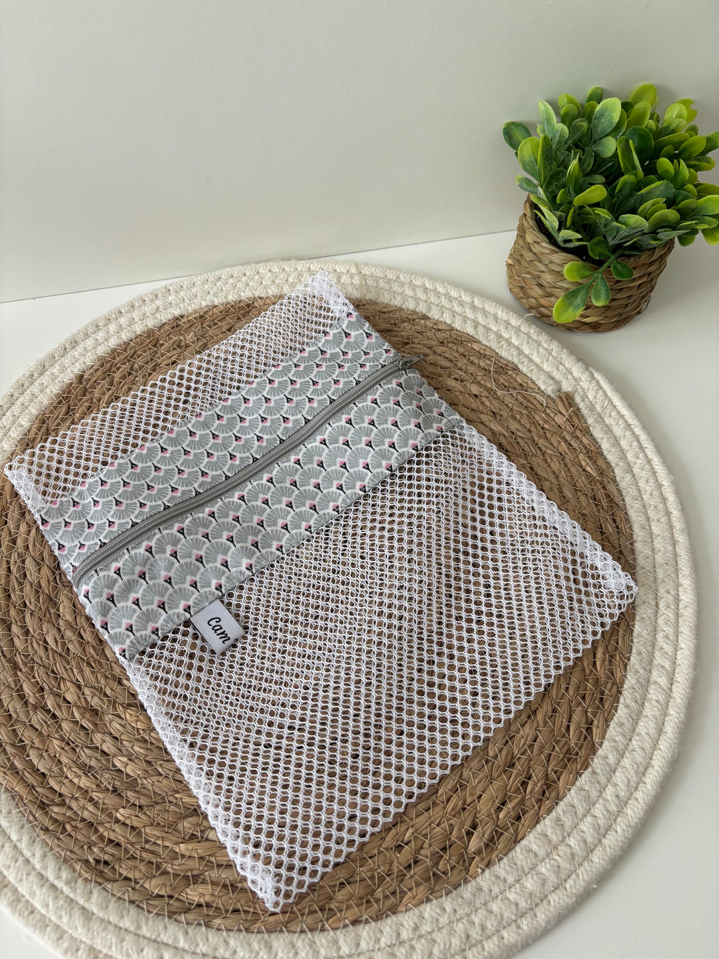 Filet de lavage Cam’coud motif éventails gris