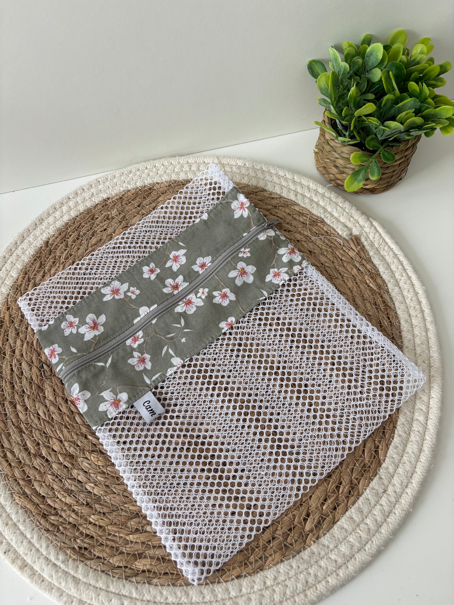Filet de lavage Cam’coud motif fleurs d’amandier