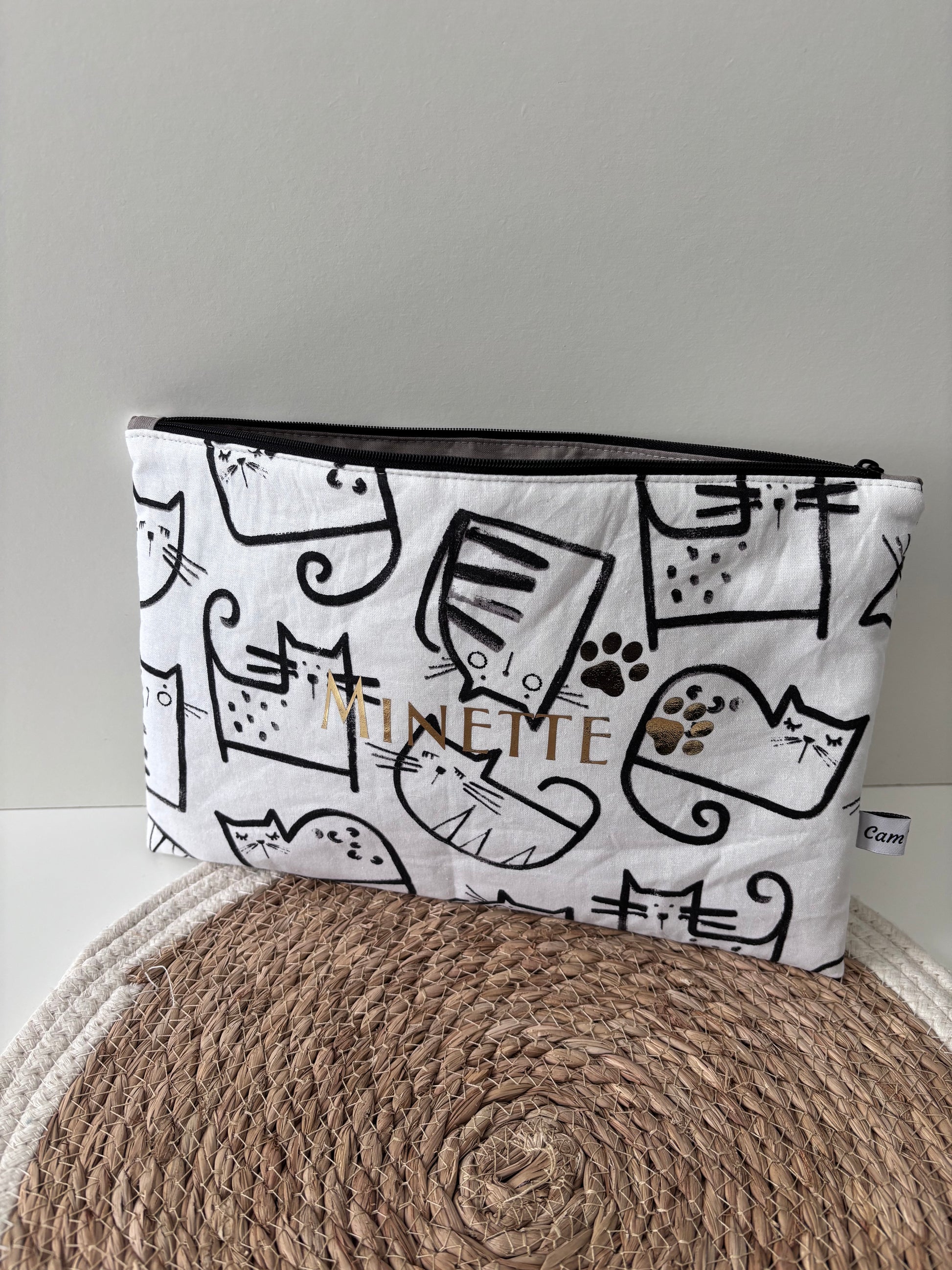 Pochette carnet de santé chat personnalisé