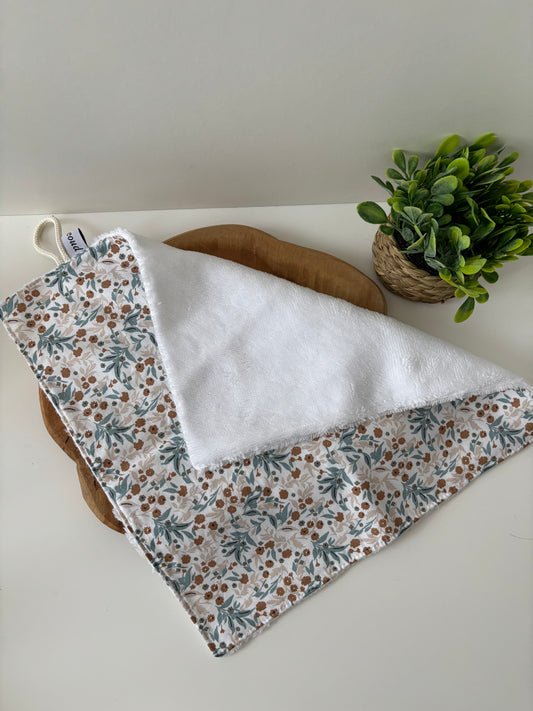 Serviette visage Cam’coud motif fleurs