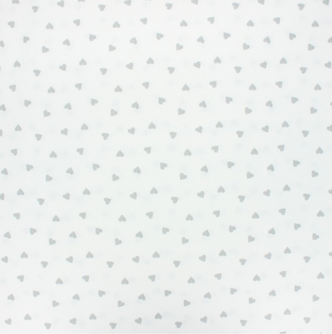 Coeurs gris fond blanc