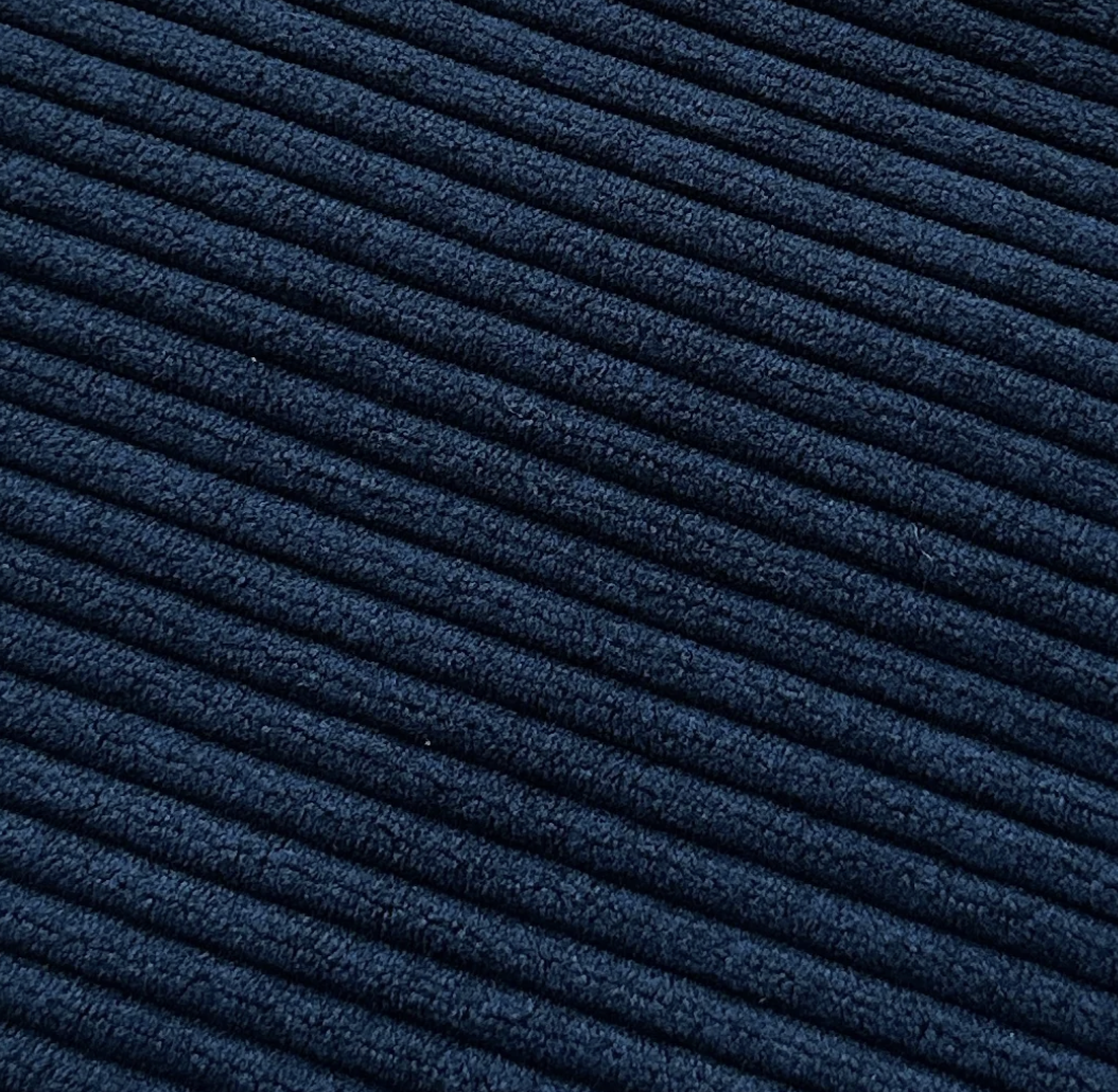 Velours côtelé bleu marine