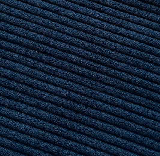 Velours côtelé bleu marine