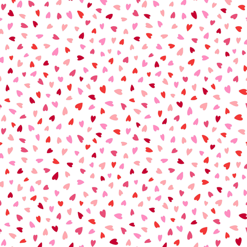 Coeurs rose et rouge