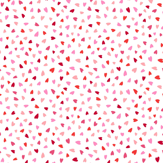 Coeurs rose et rouge