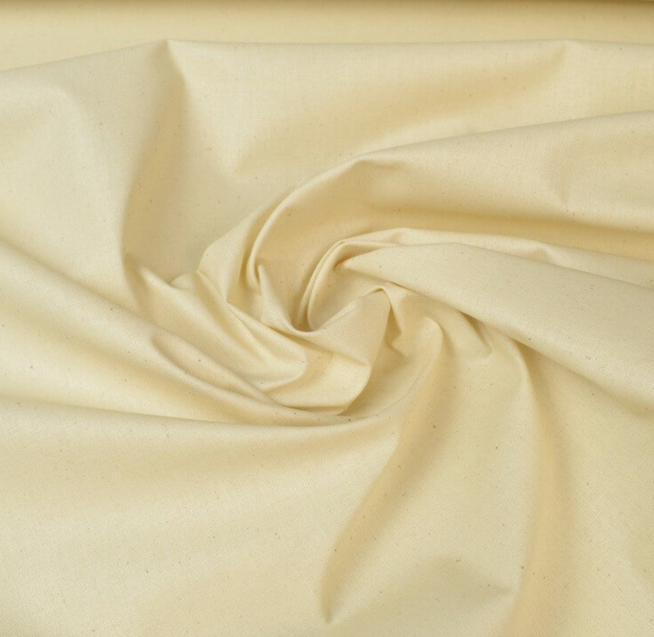 Coton enduit uni écru