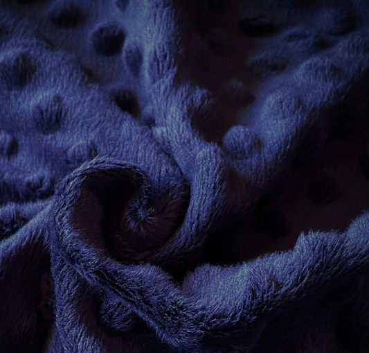 Minky pois bleu marine