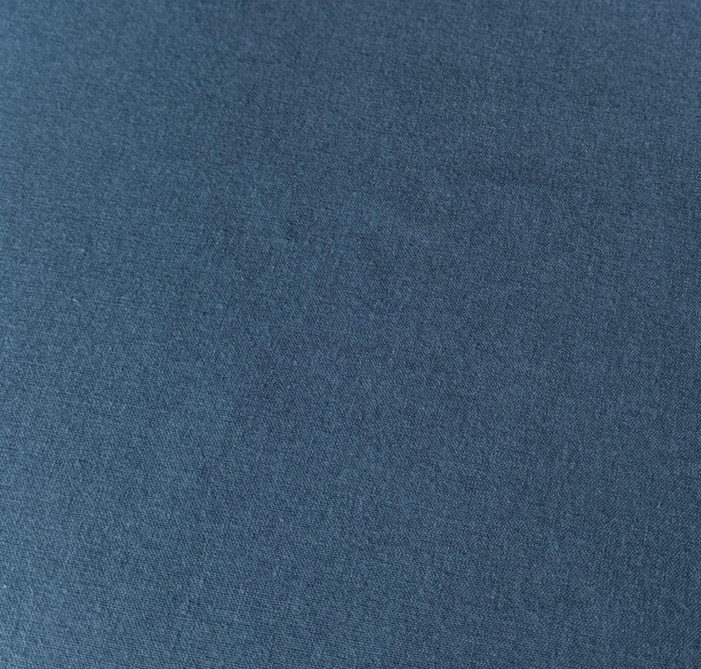 Coton enduit uni bleu denim