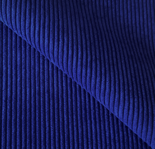 Velours côtelé bleu roi