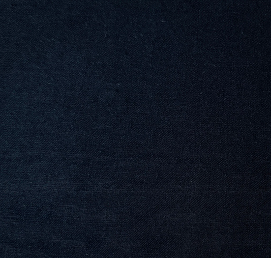 Coton enduit uni bleu marine