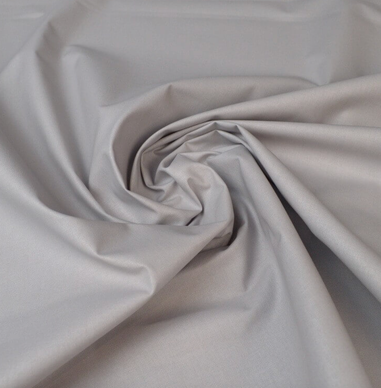 Coton enduit uni gris