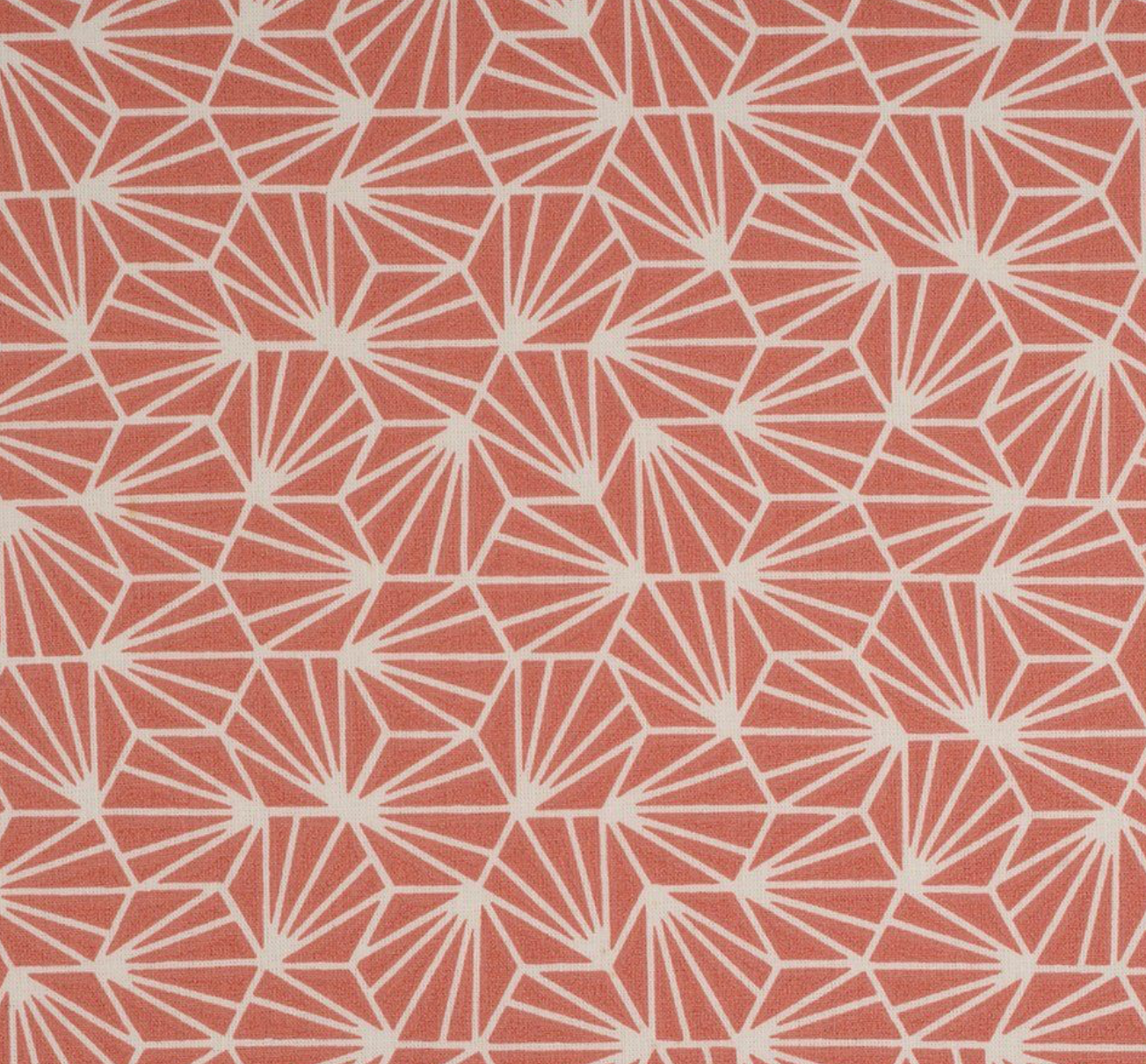 Coton enduit origami terracotta