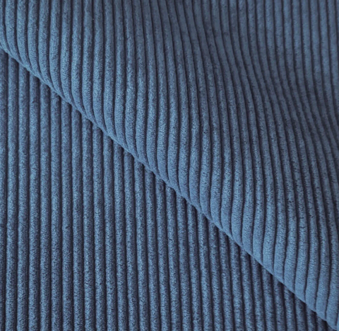 Velours côtelé bleu jeans