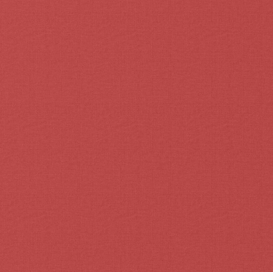 Coton enduit uni rouge