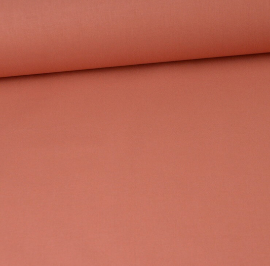 Coton enduit uni marsala