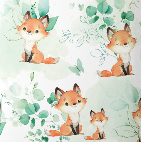 Renards et feuillages