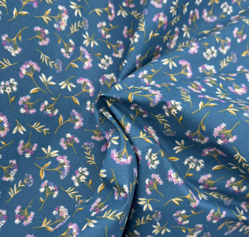 Fleuri japonais bleu