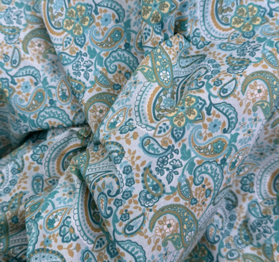 Cachemire bleu turquoise