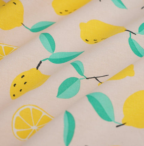 Citrons fond rose