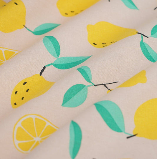 Citrons fond rose