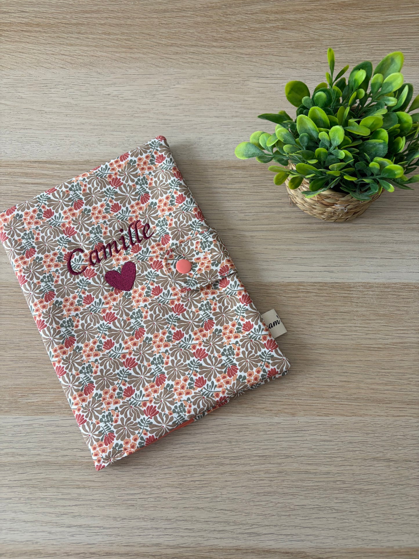 Protège carnet de santé tissu extérieur unique