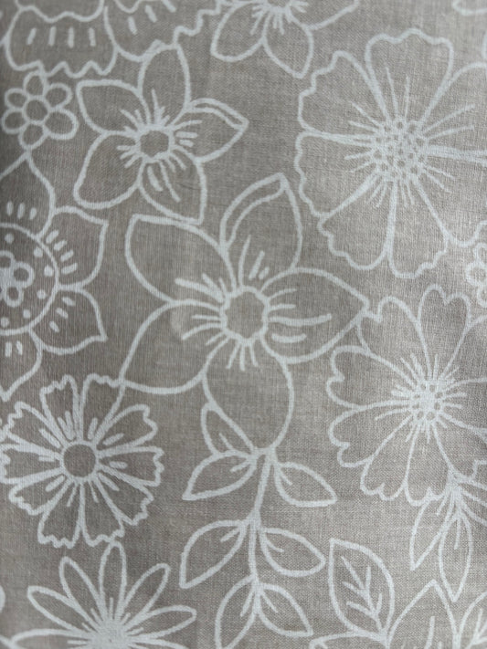 Fleurs écru