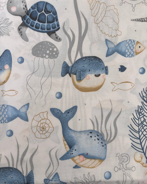 Fonds marins bleus