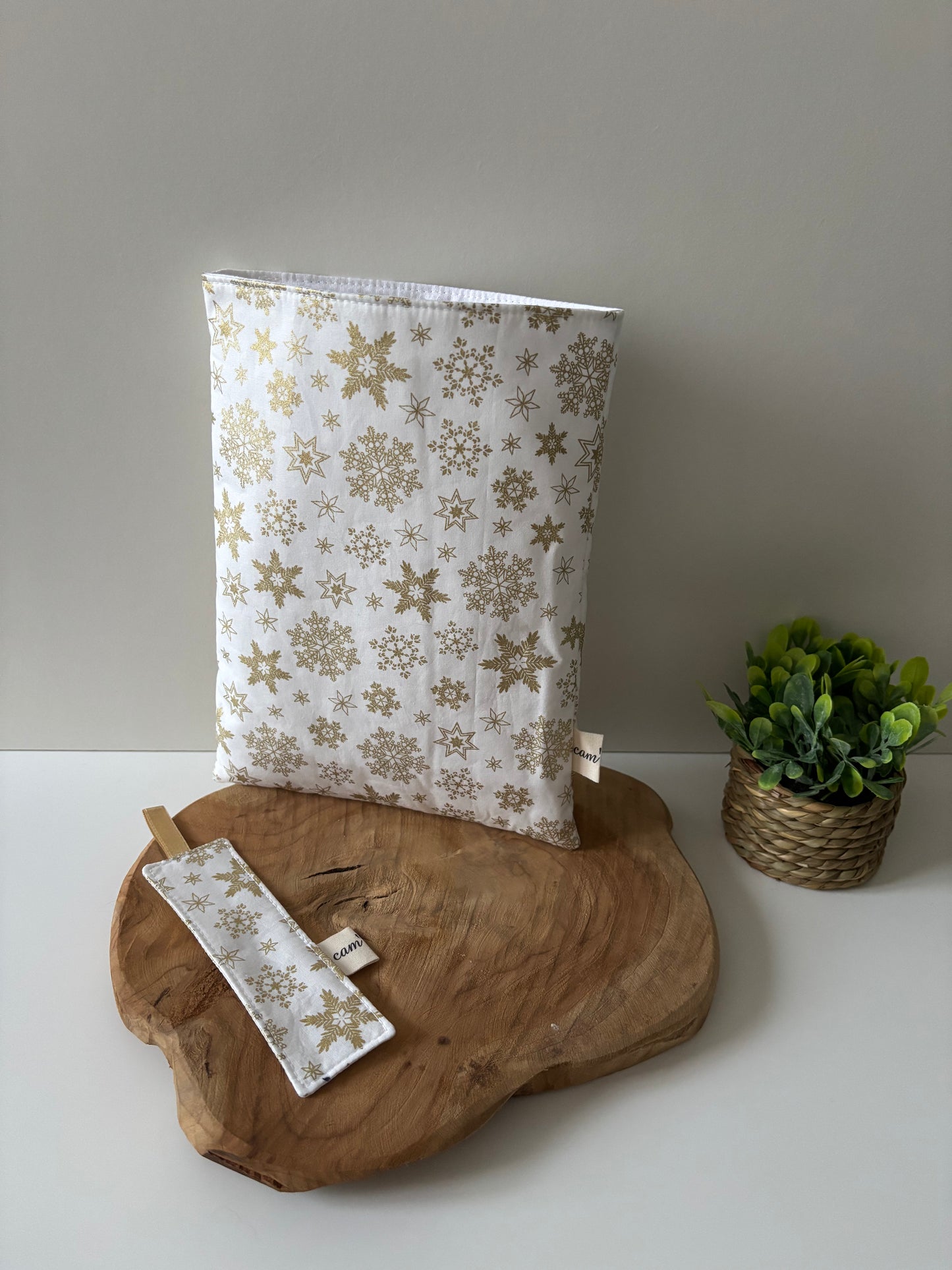 🎄 Coffret Lecture de Noël – Pochette à Livre + Marque-Page