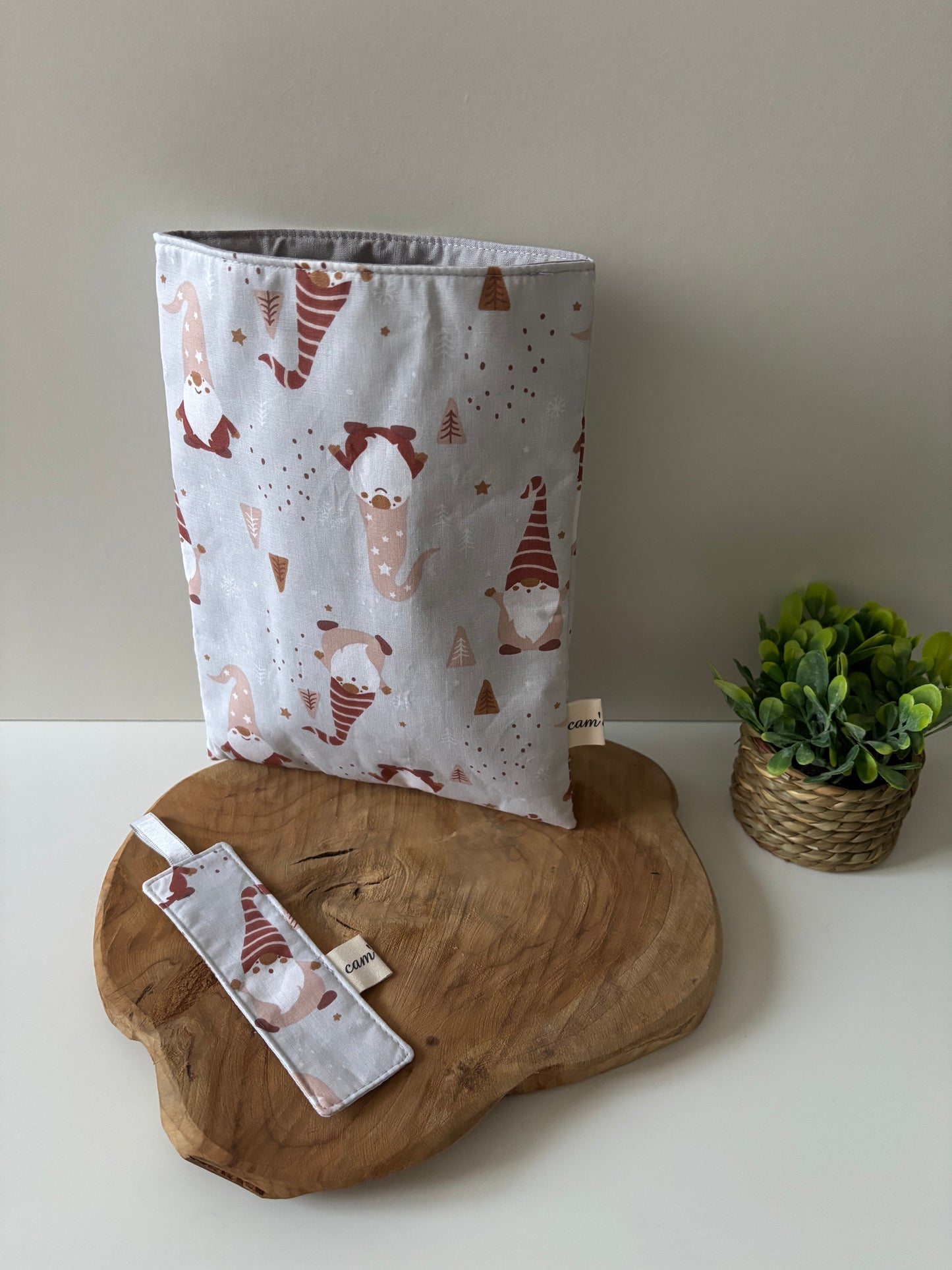 🎄 Coffret Lecture de Noël – Pochette à Livre + Marque-Page