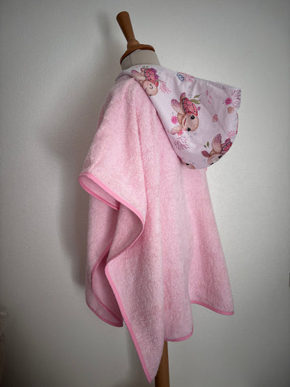 Poncho de bain enfant 3-5 ans - Tortues rose Cam’coud