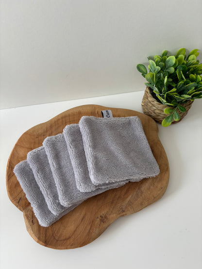 Lot de 5 cotons lavables Cam’coud couleur gris