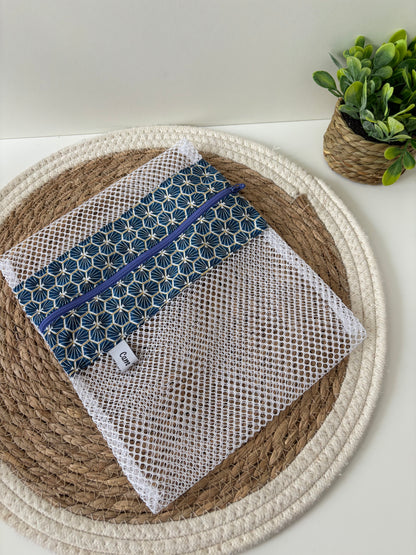Filet de lavage Cam’coud motif géométrique bleu foncé
