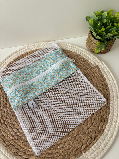 Filet de lavage Cam’coud motif géométrique vert d’eau