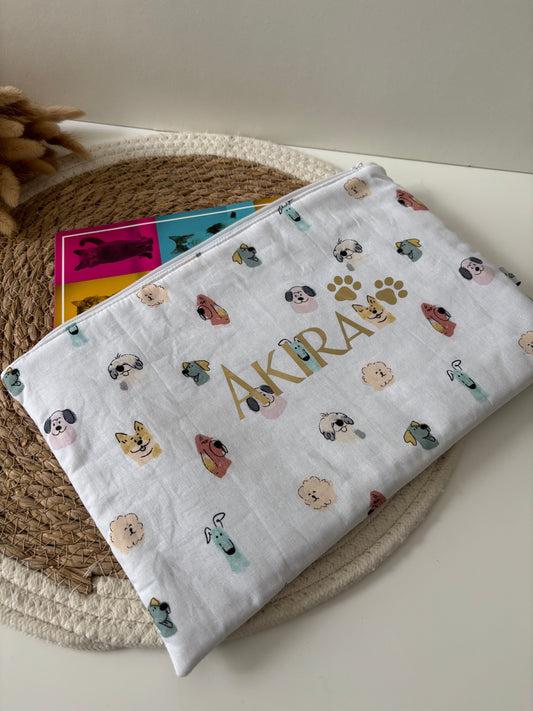 Housse carnet de santé chien, fabriquée sur-mesure
